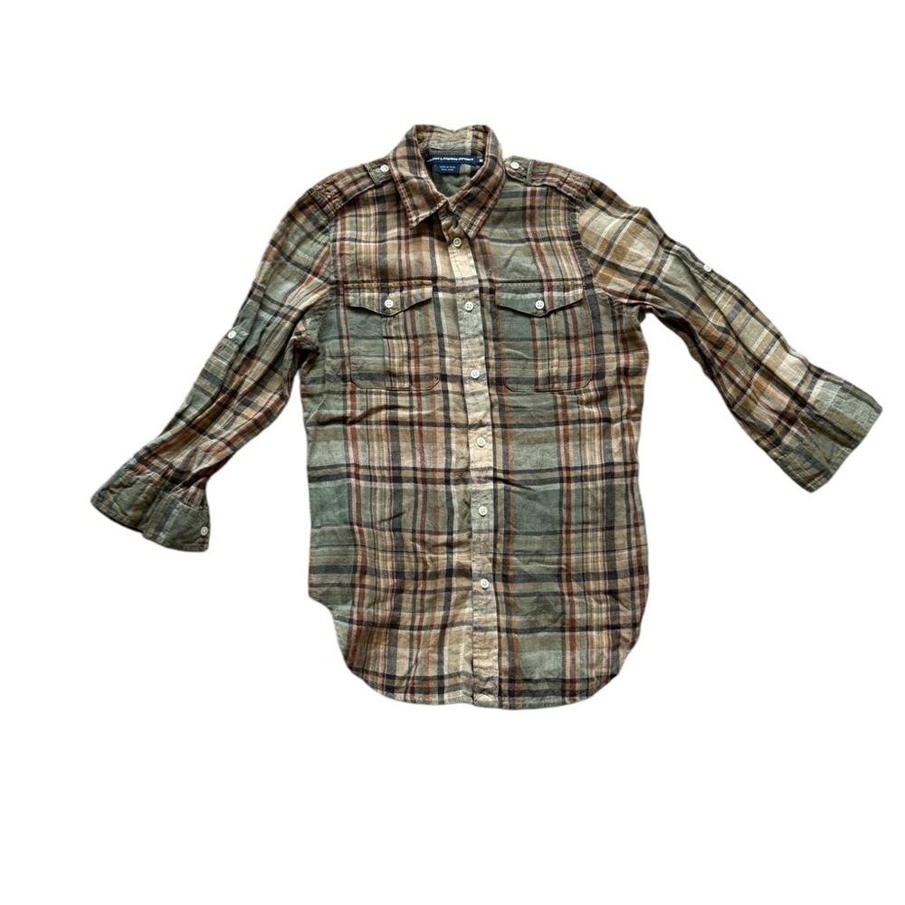 Ralph Lauren Green Plaid Button-Down Shirt